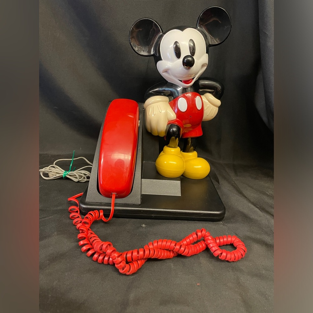 Disney Mickey Mouse Corded Land Line Desk Telephone Toutch Tone AT&T 1990s
